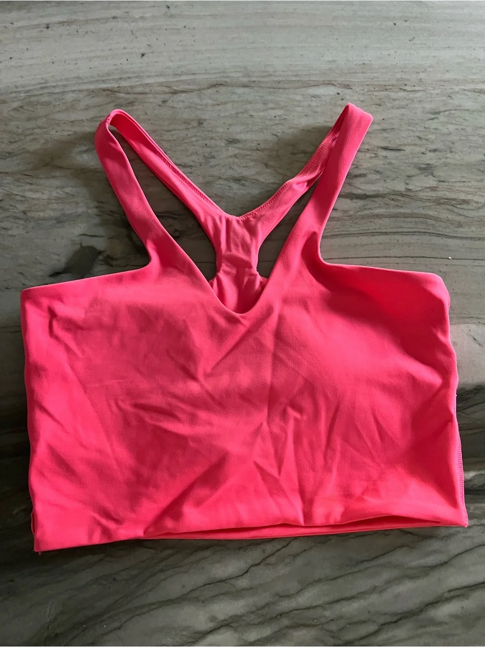 lululemon athletica Vibrant Pink Racerback Crop Sports Bra